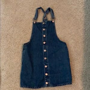 Jean overall dress